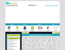Tablet Screenshot of biologiccleanup.com